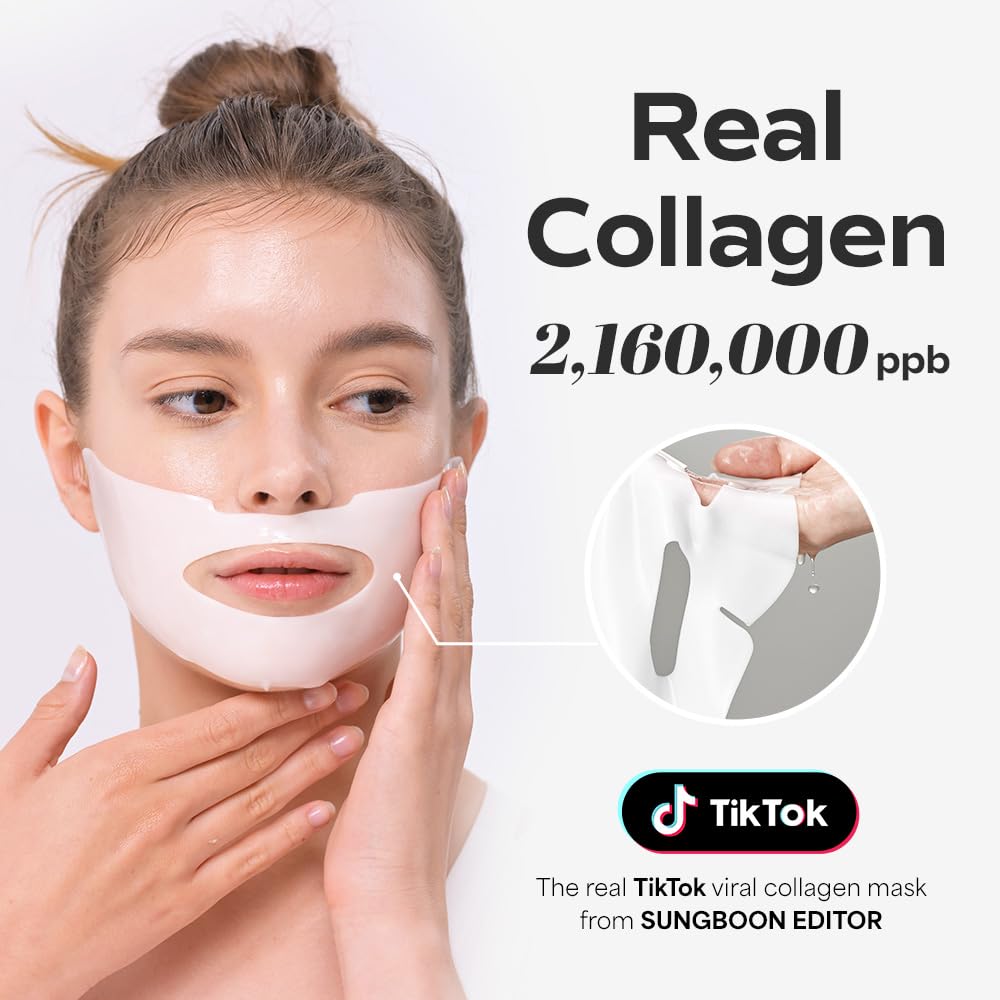 Facial Hydrogel Masks with low molecular weight collagen for elasticity, firming, and moisturizing