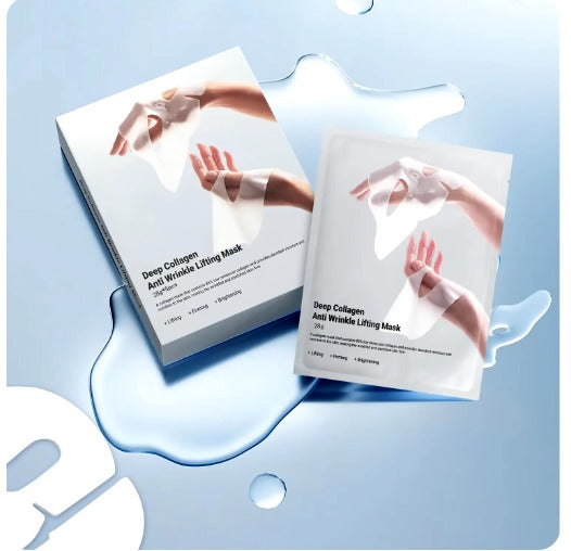 Facial Hydrogel Masks with low molecular weight collagen for elasticity, firming, and moisturizing