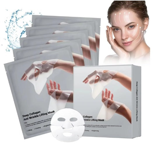 Facial Hydrogel Masks with low molecular weight collagen for elasticity, firming, and moisturizing